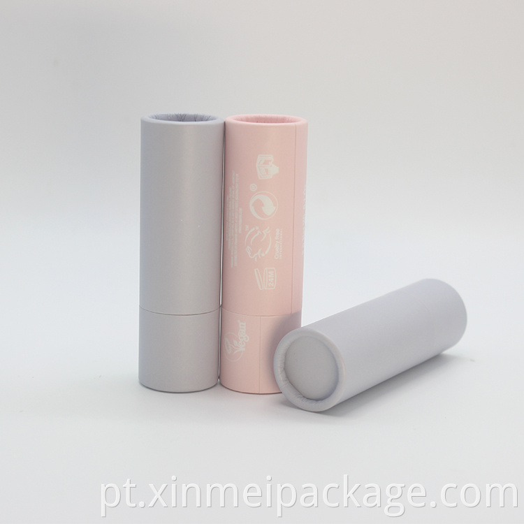 refillable paper lip balm tube